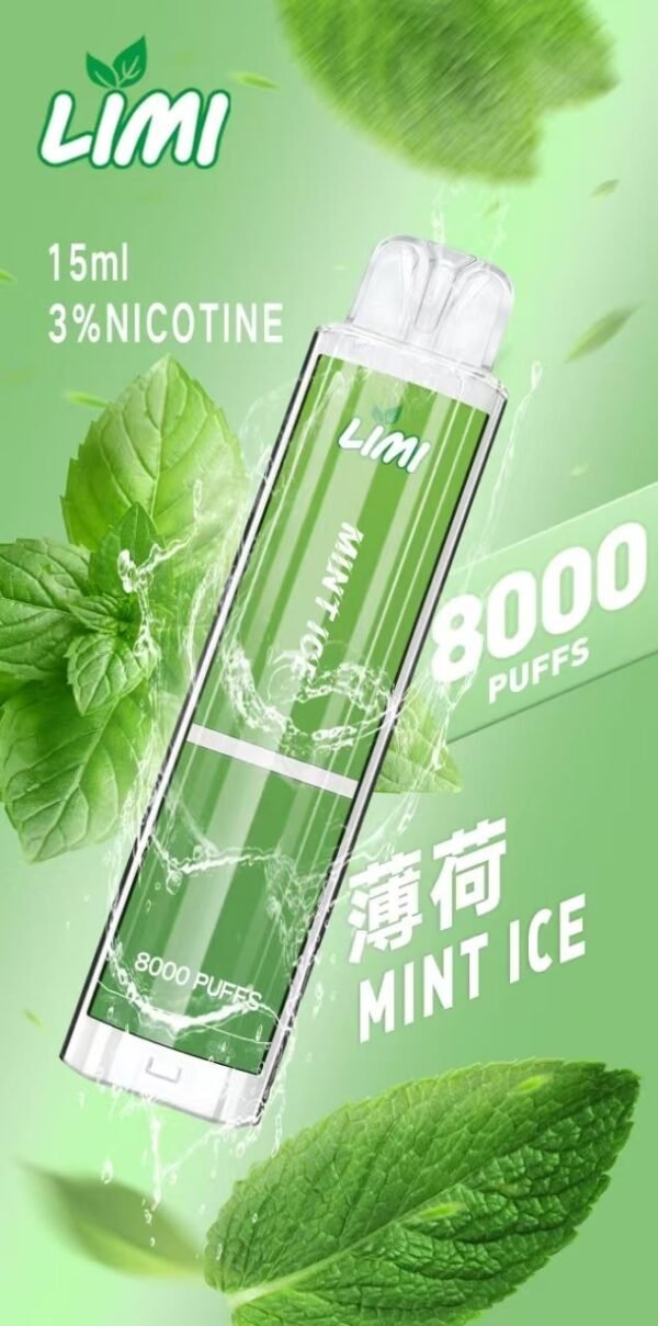 LIMI 8000 PUFFS 發光拋棄式電子煙 台灣電子煙批發 現貨