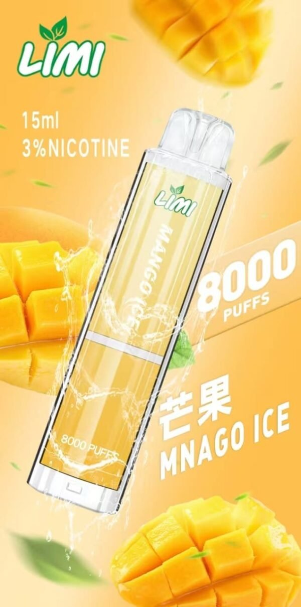 LIMI 8000 PUFFS 發光拋棄式電子煙 台灣電子煙批發 現貨
