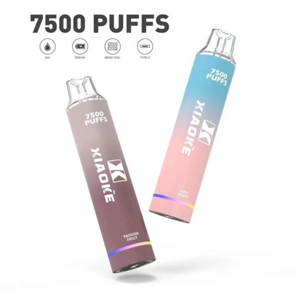 XIAOKE 7500 PUFFS 梟客棄式抛電子煙 一次性霧化桿推薦·