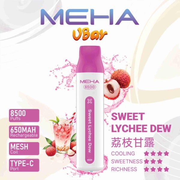 Meha Vbar 8500 Puffs 拋棄式電子煙 台灣一次性電子煙推薦 現貨